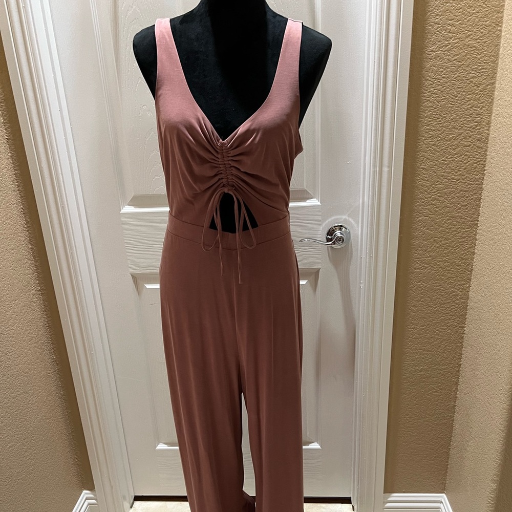 Express Runched Cut-Out Jumpsuit  Size L